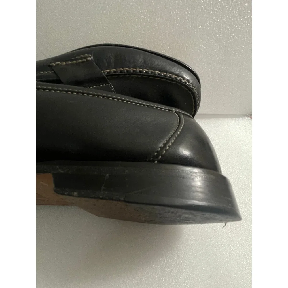 Tommy Bahama TB-255 Mens Black Leather Penny‎ Loafers Size 10.5 M